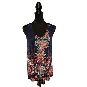 COLORFUL BOHEMIAN-STYLE PAISLEY HAULTER TOP